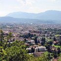 Pohled z vyhlídky na město Bolzano